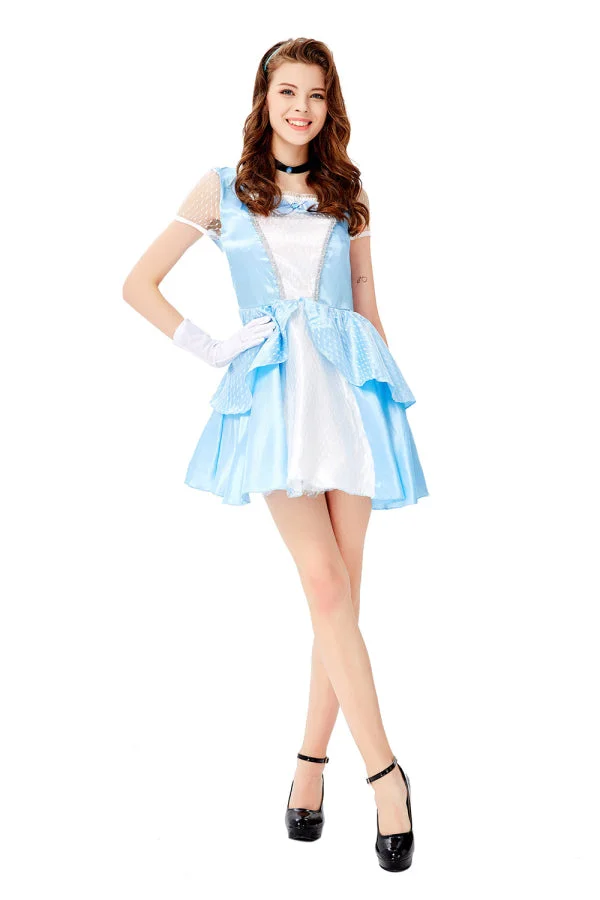Adult Fancy Cinderella Halloween Costume-elleschic