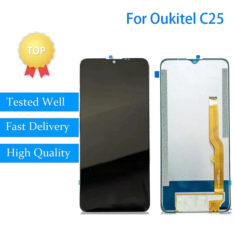 For Oukitel C25 LCD Display Touch Screen Digitizer Assembly Replacement C25 LCD Display Pantalla Repair Part