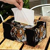 H&ouml;lzerne Tiger Taschentuch Box - 5d DIY Handwerk Aufbewahrungsbox