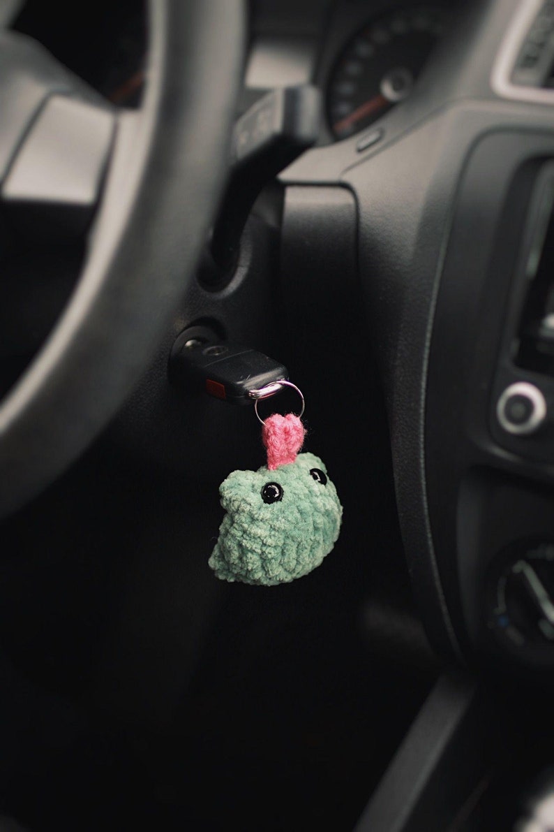 Frog Crochet Keychain