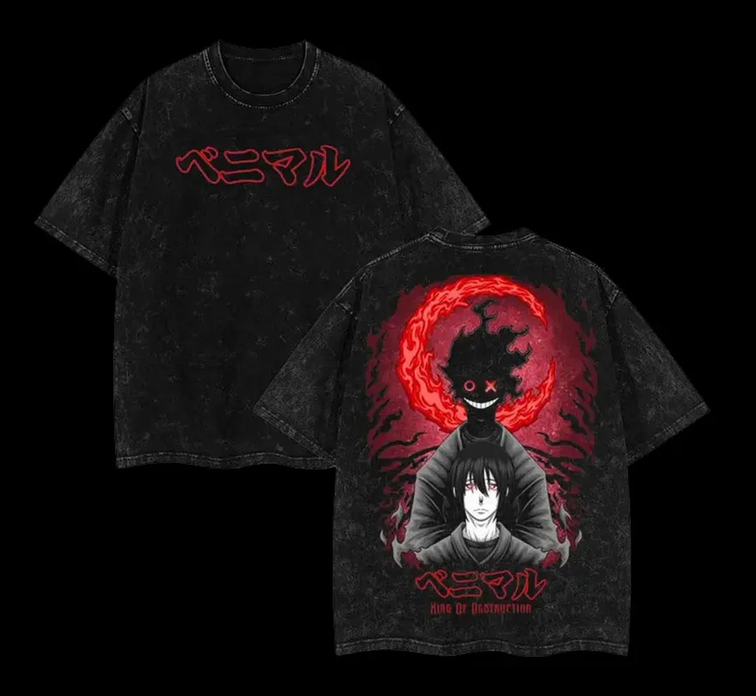 Benimaru Shinmon Fire Force Wiki Printed Unisex Washed T-Shirt
