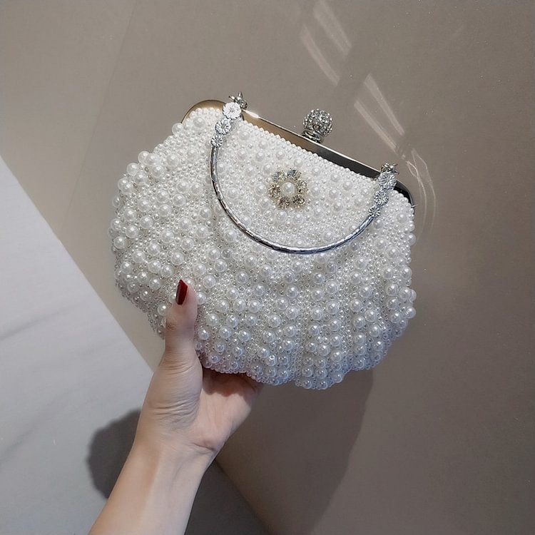 hand pearl bag handbag