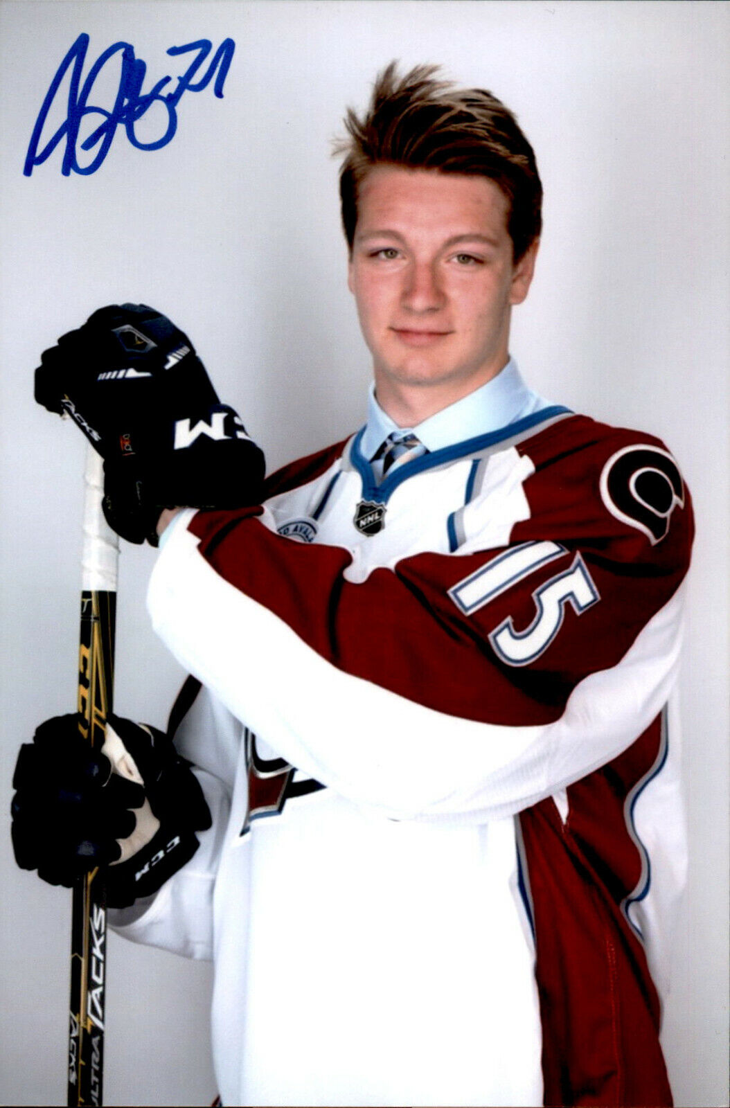 Nicolas Meloche SIGNED 4x6 Photo Poster painting COLORADO AVALANCHE