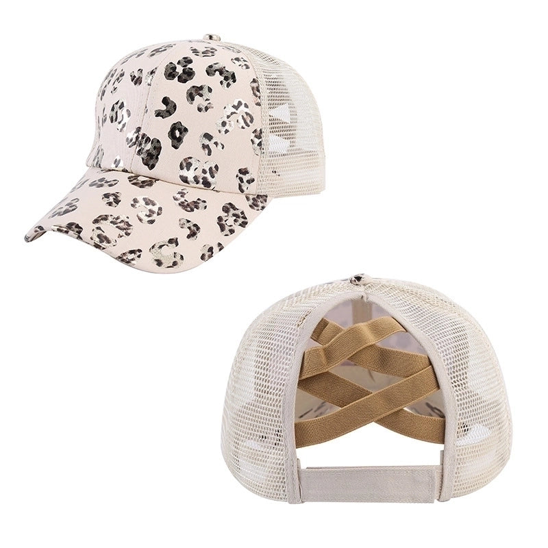 Unisex Casual Minimalist Stripe Lattice Flower Curved Eaves Baseball Cap