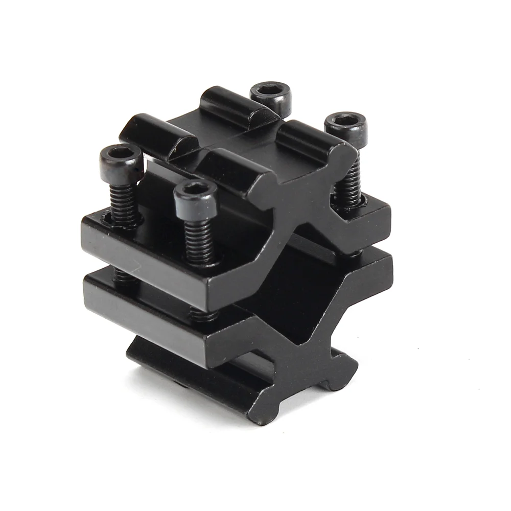 ohhunt® Double Rail 20mm Rail Barrel Mount Adapter for Scope Rifle Shotgun Flashlight