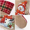 Peinture en diamant DIY, bas de No&euml;l suspendus, chaussettes de No&euml;l de grande capacit&eacute;, porte-pendentif r&eacute;sistant, sacs de rangement cadeaux pour la d&eacute;coration familiale de No&euml;l (bonhomme de neige et oiseau)