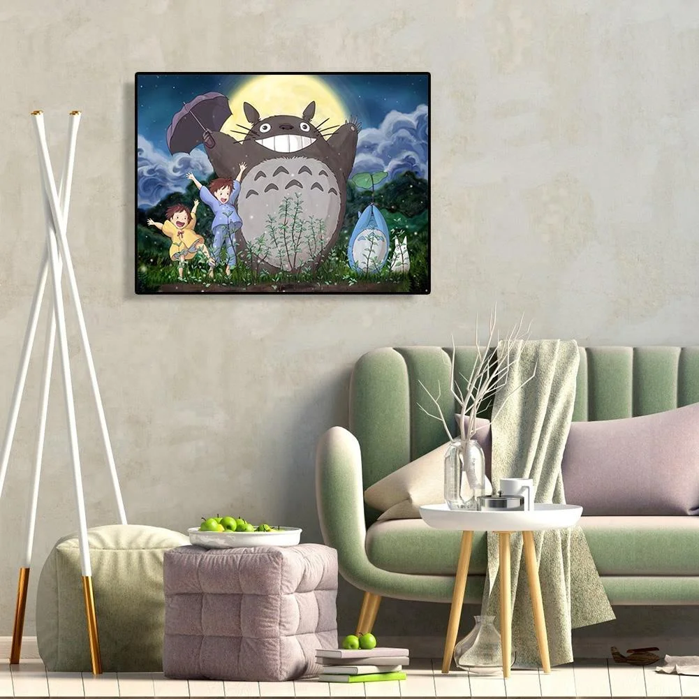 Diamond Painting - Full Round Drill - Anime Totoro(40*30cm)