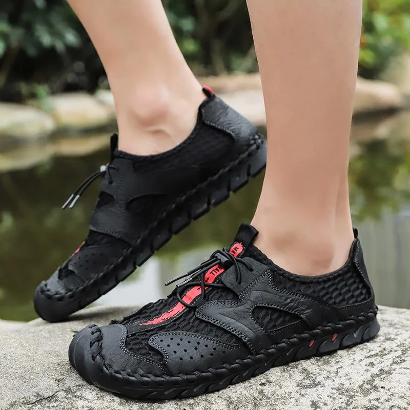 Men Breathable Mesh Sandals Casual Outdoor Quick-drying Sandal Shoes | EGEMISS