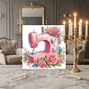 Framed Diamond Painting - Special Shaped - Sewing Machine (25x25cm)