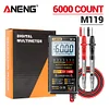 Portable Multimeter LCD Display 6000 Counts Temp Resistance for Ohm Diode Hz