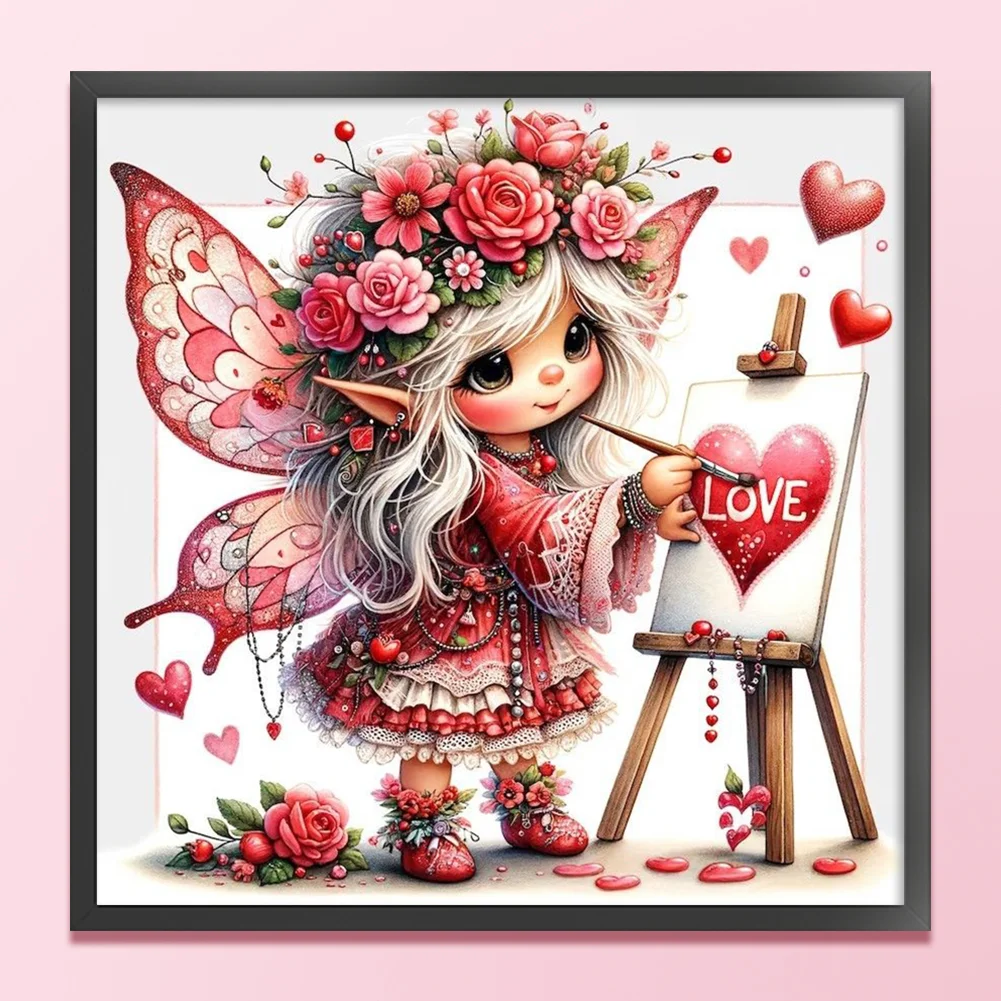 11CT Full Stamped Cross Stitch - Fairy(Canvas|45*45CM)