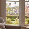 Easter Window Lights 2 Pack Easter Egg and Bunny Shaped Battery Operated Indoor Lights Holiday Decorations for Indoor Outdoor Party Decor
