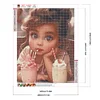 Diamond Painting-DIY Full Round Drill Sweet Cool Girl(40x50cm)