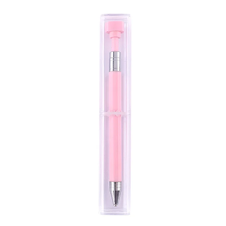 DIY Diamond Painting Rotary Automatic Square/Round Drill Pen Kits (Pink)