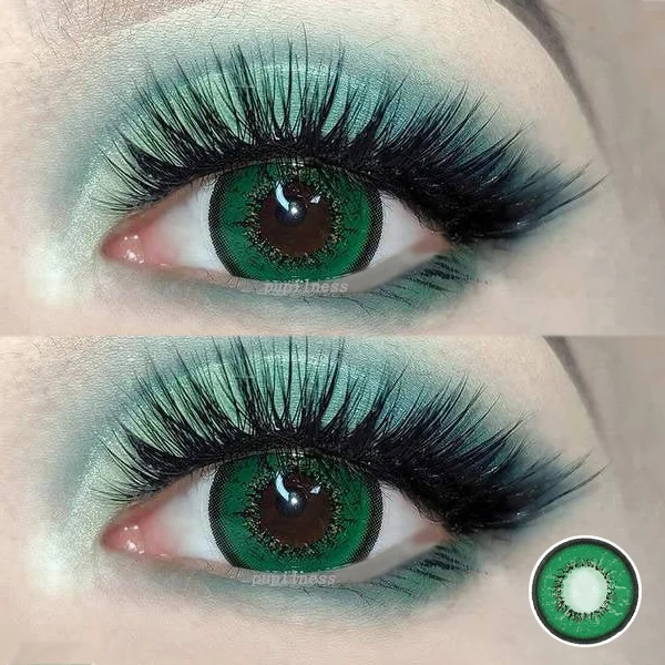 Elf Style Green Cosplay Colored Contact Lenses Looking Cool 14.5mm