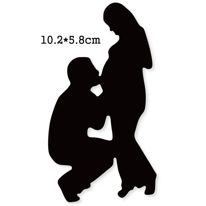 2021 New Cutting Metal Dies For Wedding Couple Dance Do It Yourself Stamps Card Gift Decoration Paper Craft Supplies