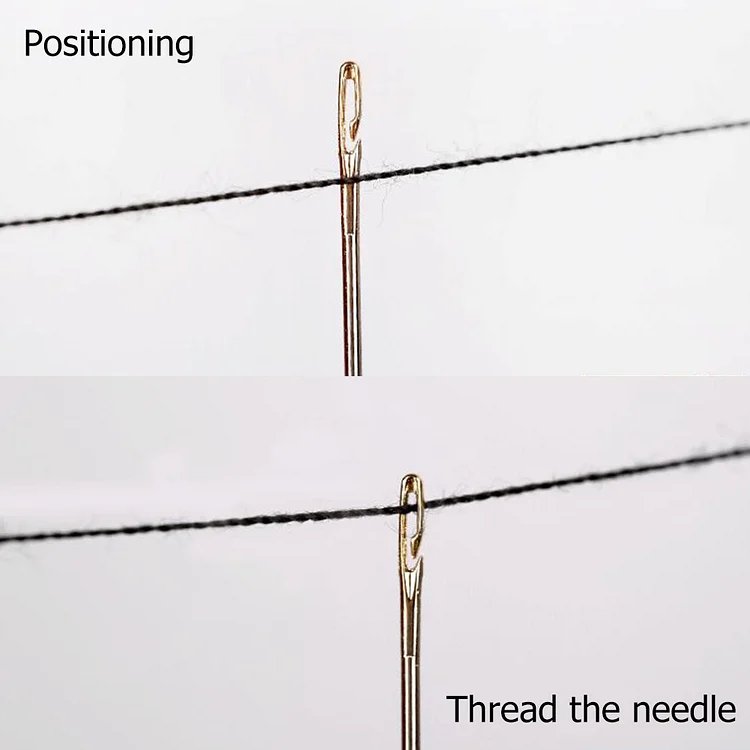 12pcs Hand Sewing Needles Self Threading Easy Thread Needles For Hand  Sewing, Embroidery Side Self Threading Needle