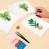 12 pi&egrave;ces de plante en pot - 1 kit de peinture en diamant carr&eacute; &agrave; perceuse DIY 5D pour adultes d&eacute;butants d&eacute;coration int&eacute;rieure peintures diamants art 5,91x7,09 in