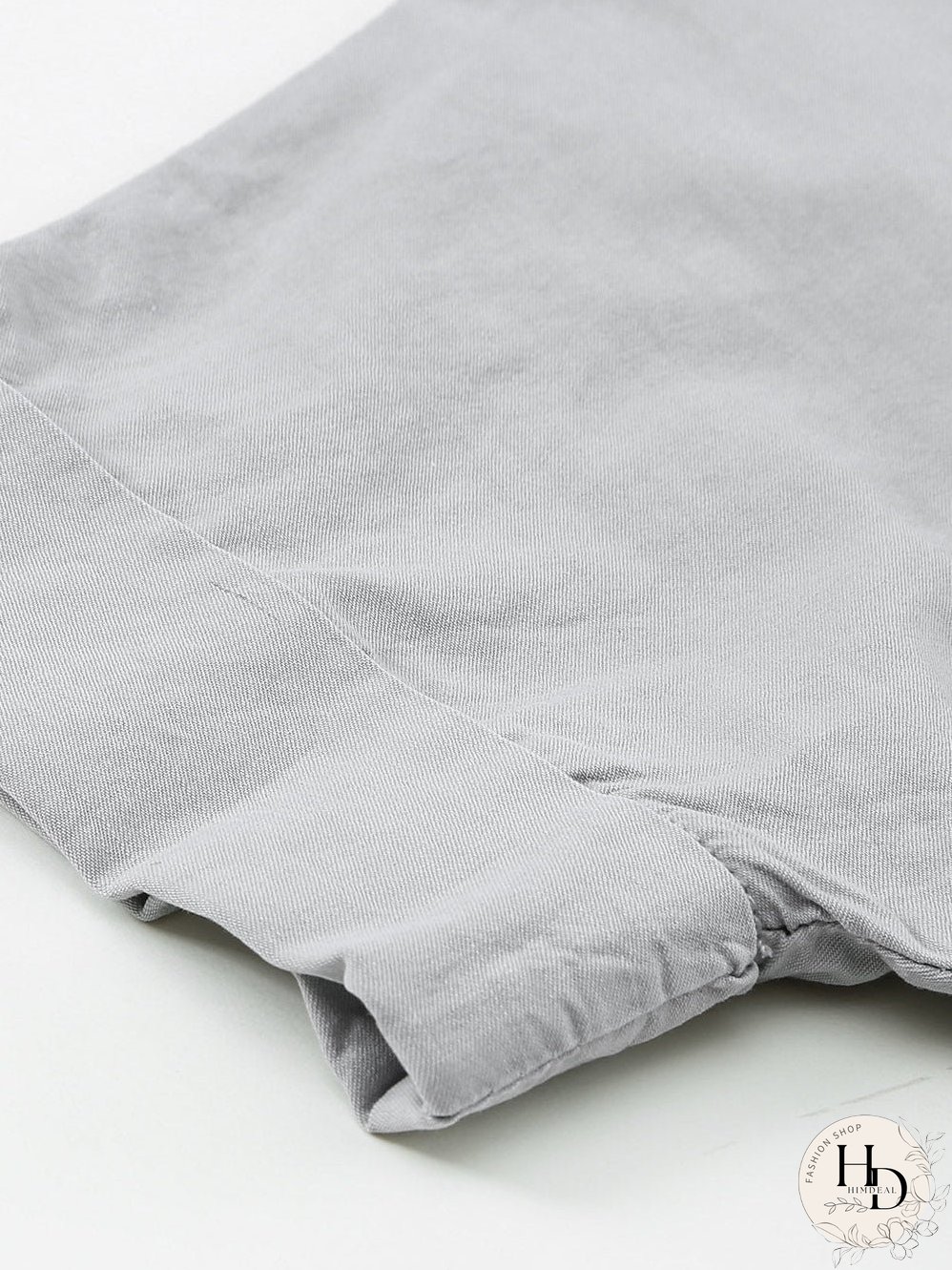 Chic Boyfriend Style Denim Shirt with Short Sleeves