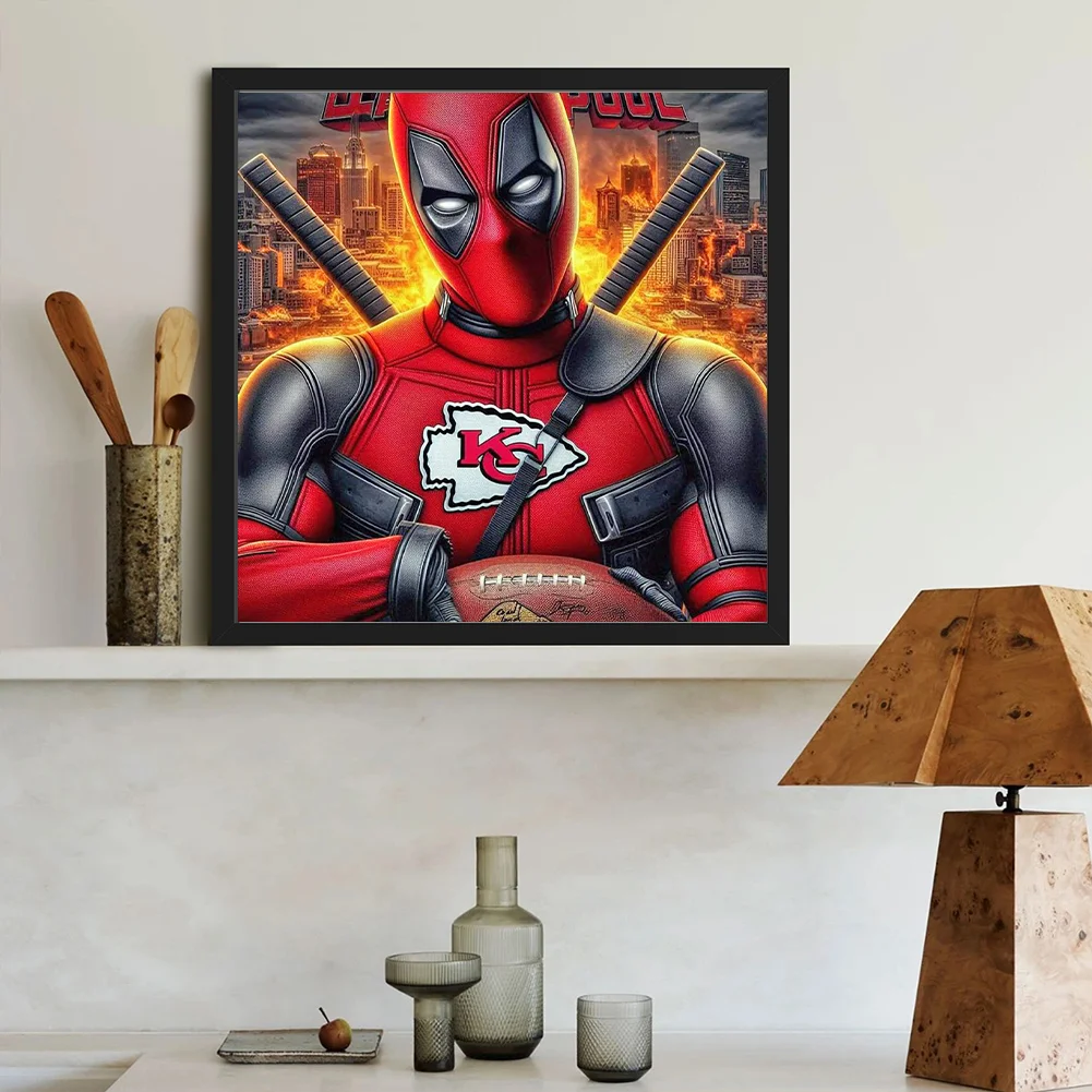 Diamond Painting - Full Round Drill - Kansas City Chiefs(Canvas|40*40cm)