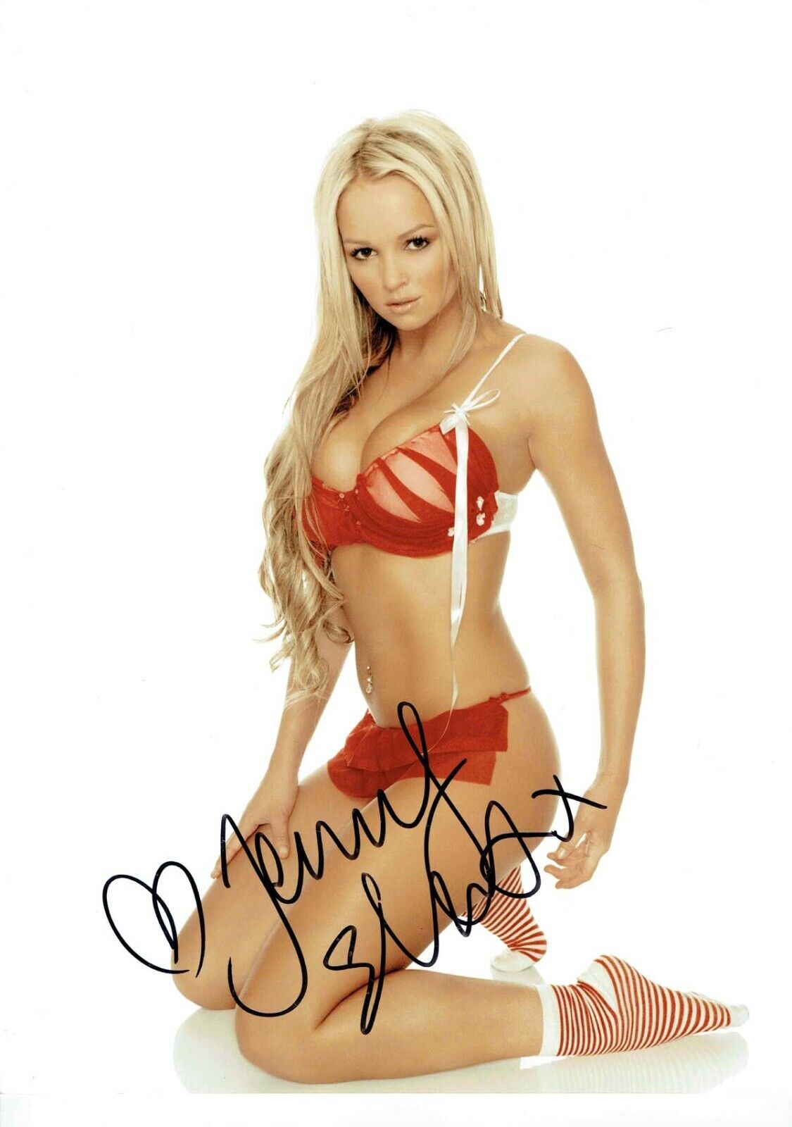 Jennifer ELLISON Large Signed Autograph 16x12 Sexy Glamour Photo Poster painting C AFTAL