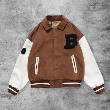 Casual polar bear rugby baseball jacket