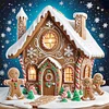 Xmas House-11CT Stamped Cross Stitch 50*50cm