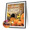Diamond Painting -DIY Round Drill Pumpkin Letter