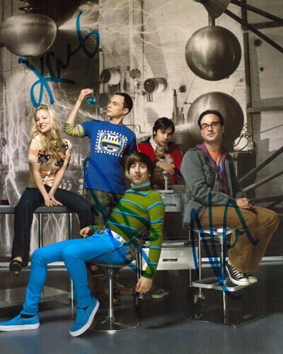 Autograph Photo Poster painting TV Series The Big Bang Theory Signed 8 x 10