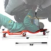 BESTOOL 40'' Heavy-Duty Mechanic Creeper with Durable Casters, Low-Profile Design, LED Working Lights