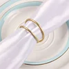 Matte Golden Double Circles Wire Catering Napkin Ring