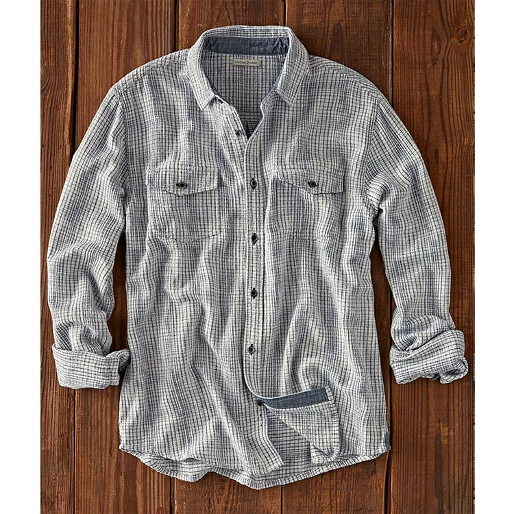 Pre-sale Casual all-match check shirt