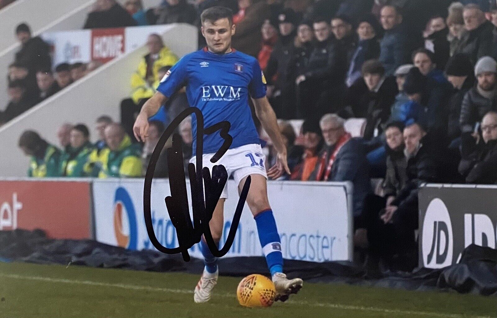 Macaulay Gillesphey Genuine Hand Signed Carlisle United 6X4 Photo Poster painting