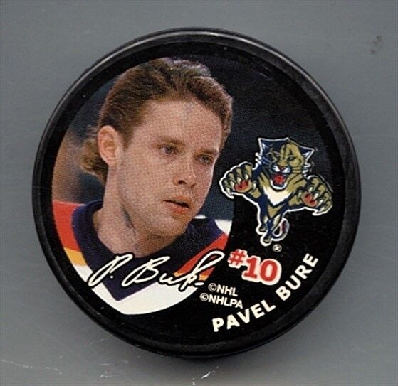 PAVEL BURE PROMOTIONAL NON GAME USED Photo Poster painting PUCK-EX-MINT