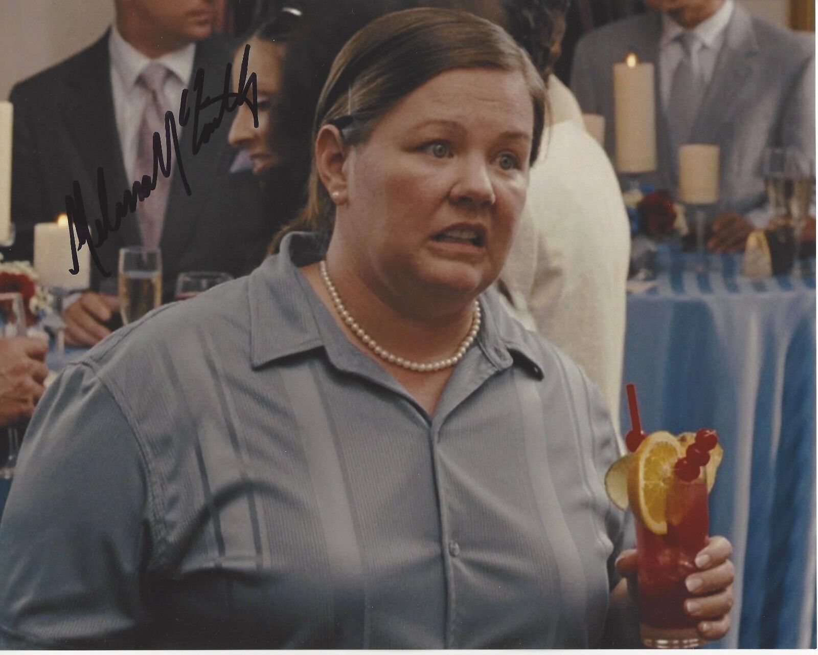 ACTRESS MELISSA MCCARTHY SIGNED BRIDESMAIDS 8X10 Photo Poster painting 1 COA CAN U EVER FORGIVE