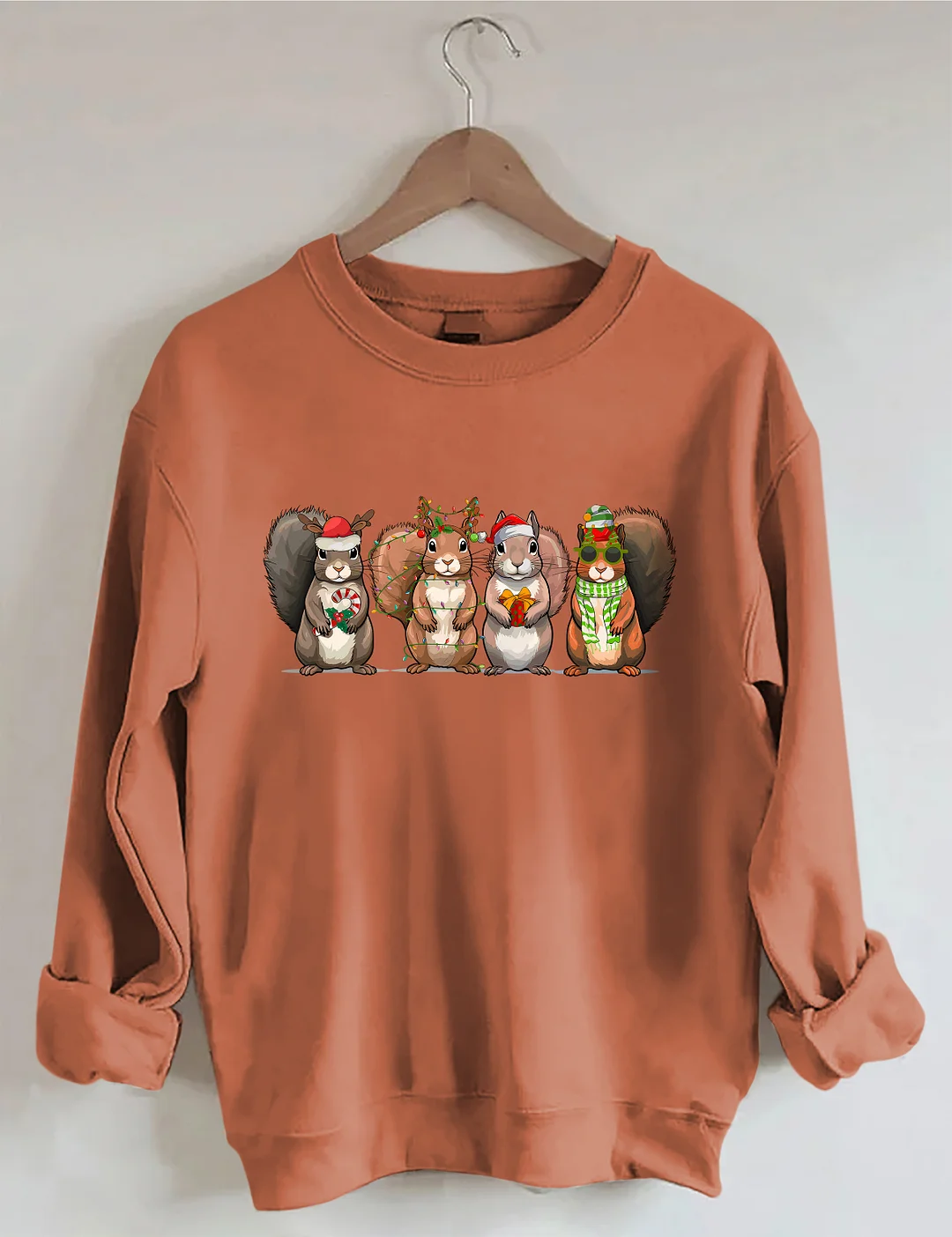 Funny Christmas Squirrel Sweatshirt