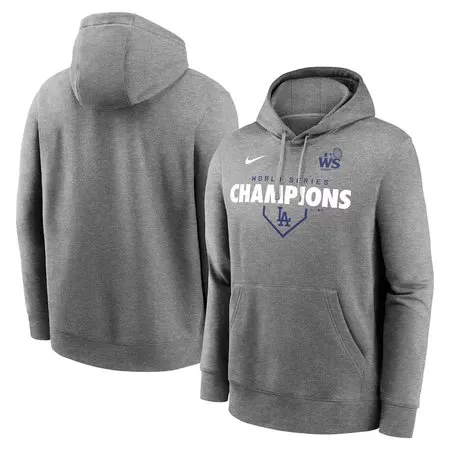 Men's Los Angeles Dodgers 2024 World Series Champions Gray Hoodie UI1X