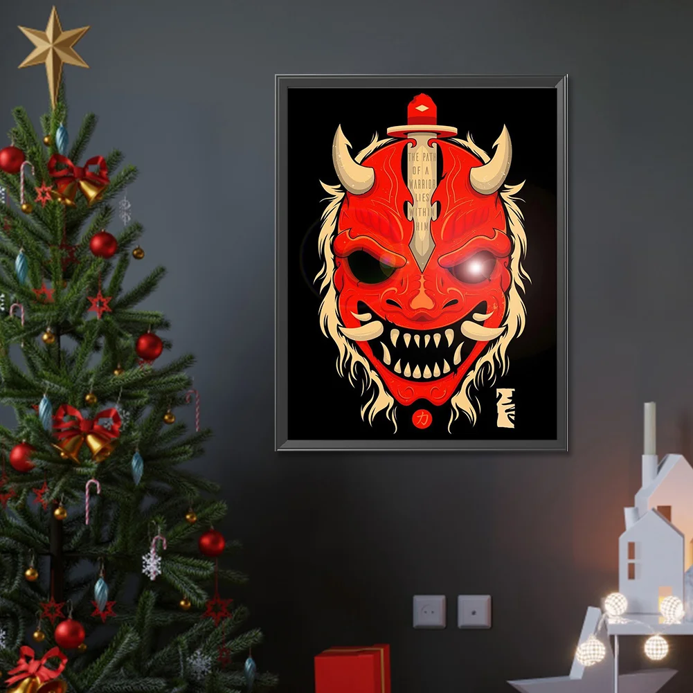 Full Round Diamond Painting 30*40cm - Ghost Face