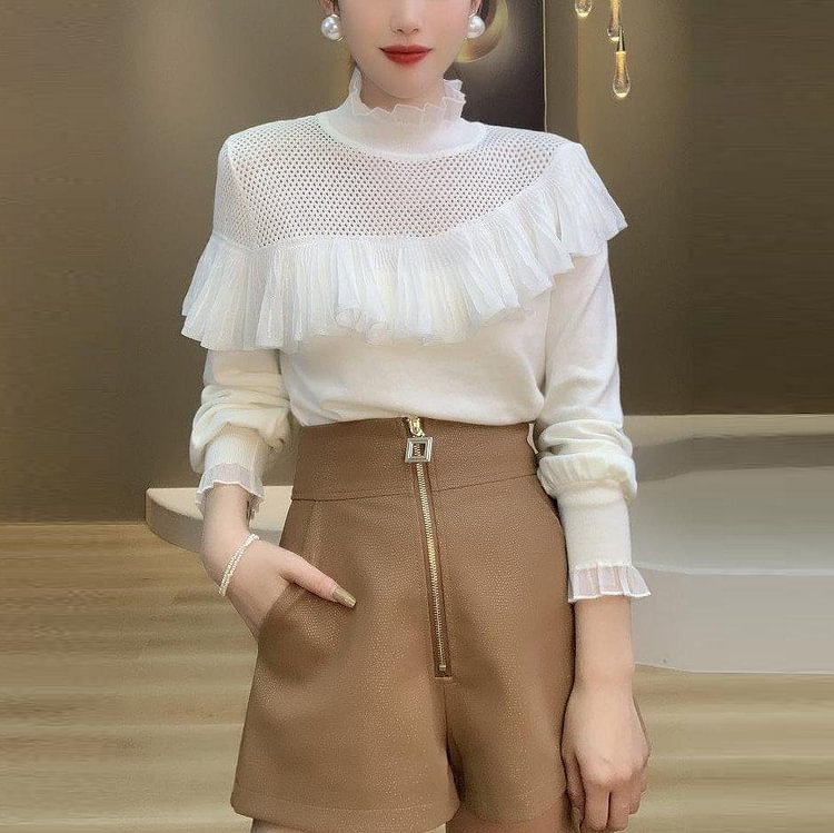 Elegant Shift Long Sleeve Shirts & Tops