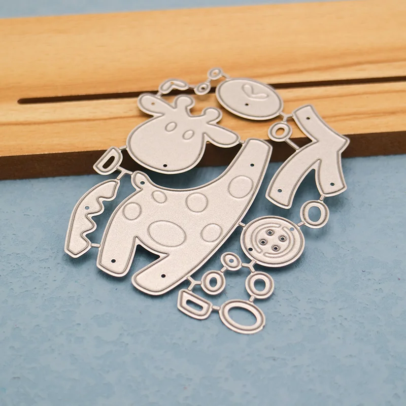 Nigikala Animal Giraffe Cutting Dies DIY Educational Scrapbook Decorative Album Cover Blade Punch Stencils Craft Die Cut