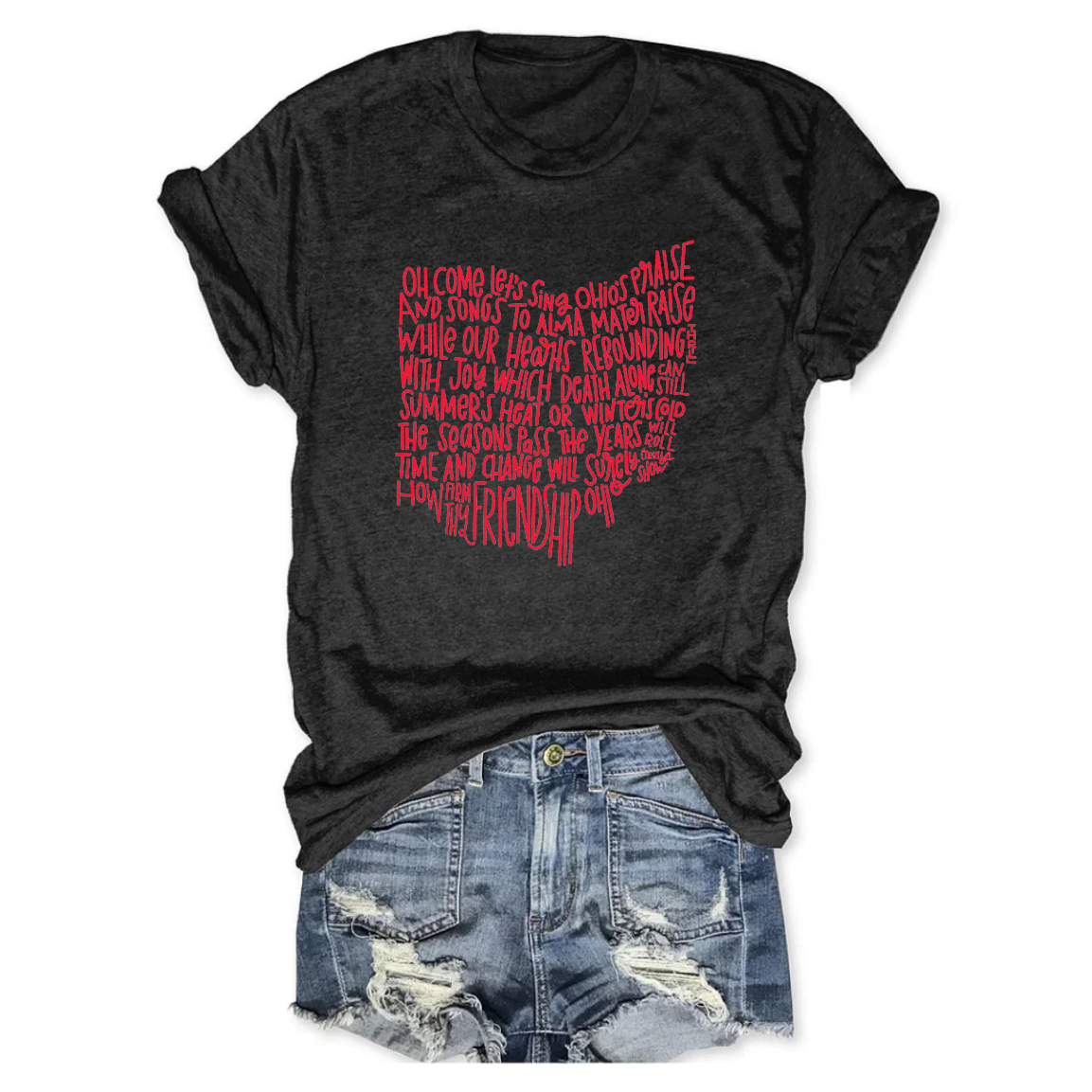 Ohio State Buckeyes Carmen Ohio Lyrics Tee