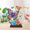 (US Local)Special Shape Flowers Butterfly Diamond Painting Spinning Calendar for Beginners