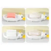 1Pcs Duck Shape Soap Box Cartoon Soap Dish Drainable Soap Holder Soap Container Soap Dish for Tray Bathroom Accessories