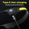 LED+COB Rechargeable Headlight Waterproof Head Lamp for Camping Fishing Hiking