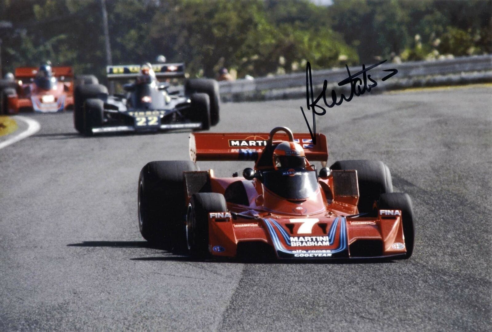 John Watson British F1 BRABHAM autograph, signed Photo Poster painting