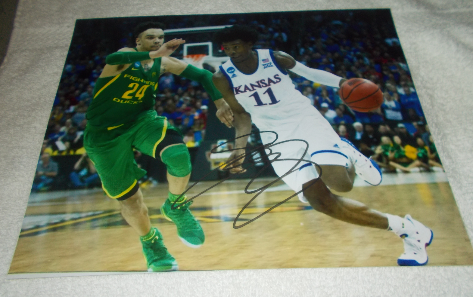 JOSH JACKSON KANSAS JAYHAWKS SIGNED AUTOGRAPHED 8X10 Photo Poster painting W/COA