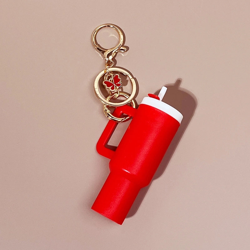 Minimalist Classic Style Cup Plastic Unisex Bag Pendant Keychain