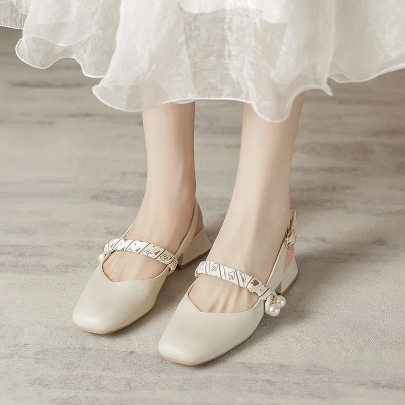 Uveng Uveng Sandals Women's New Evening Wind Gentle And Sensing Dresses In The Summer 2025 Summer With Coarse Mary Shoes