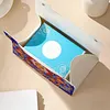 (24cm)Diamond Art Tissue Box Cover DIY PU Desktop Organizer Large(Mandala)