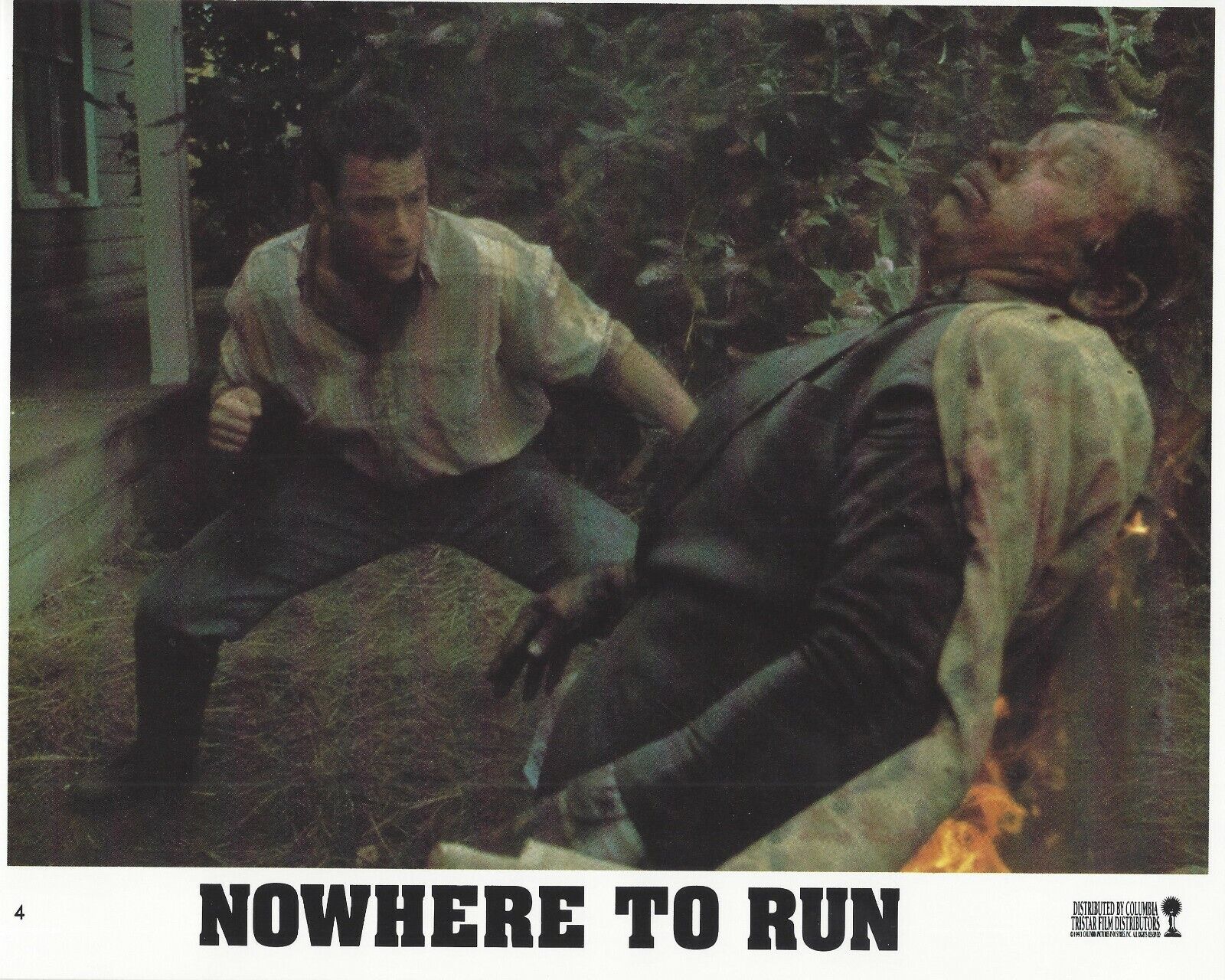 Nowhere To Run Original 8x10 Lobby Card Poster Photo Poster painting 1993 #4 Van Damme Harmon